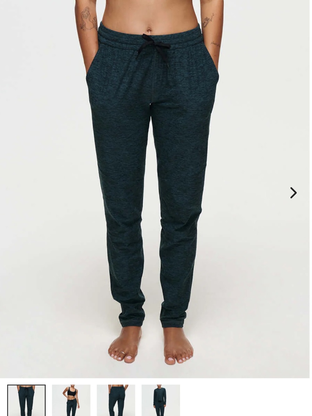 Outdoor Voices Dark Green Track Joggers